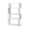 Modern white bookshelf