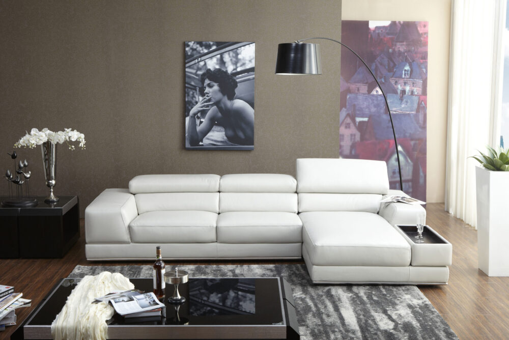 Designers Furniture - Modern and Contemporary Furniture - Cleveland Ohio - White leather sectional