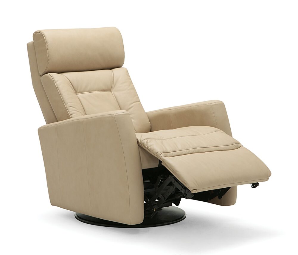 modern leather recliner