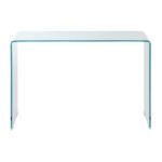 modern glass console table