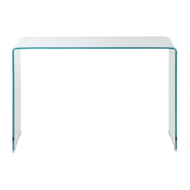 modern glass console table