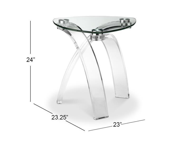 strada acrylic end table