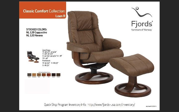 Fjords Loen Recliner with Ottoman