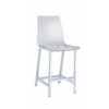 Transparent Acrylic Bar Stool with Chrome Base