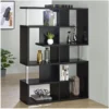 5-tier Bookcase Black and Chrome