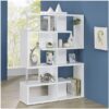 5-tier Bookcase White and Chrome