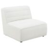 Rio armless chair natural white