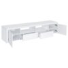 Modern White TV Console