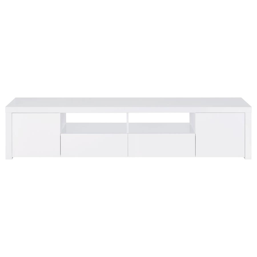 Modern White TV Console