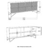 Four-Door Accent Cabinet Black