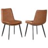 Markley Brown Faux Leather Chair