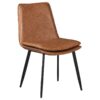 Markley Brown Faux Leather Chair