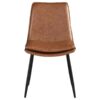 Markley Brown Faux Leather Chair