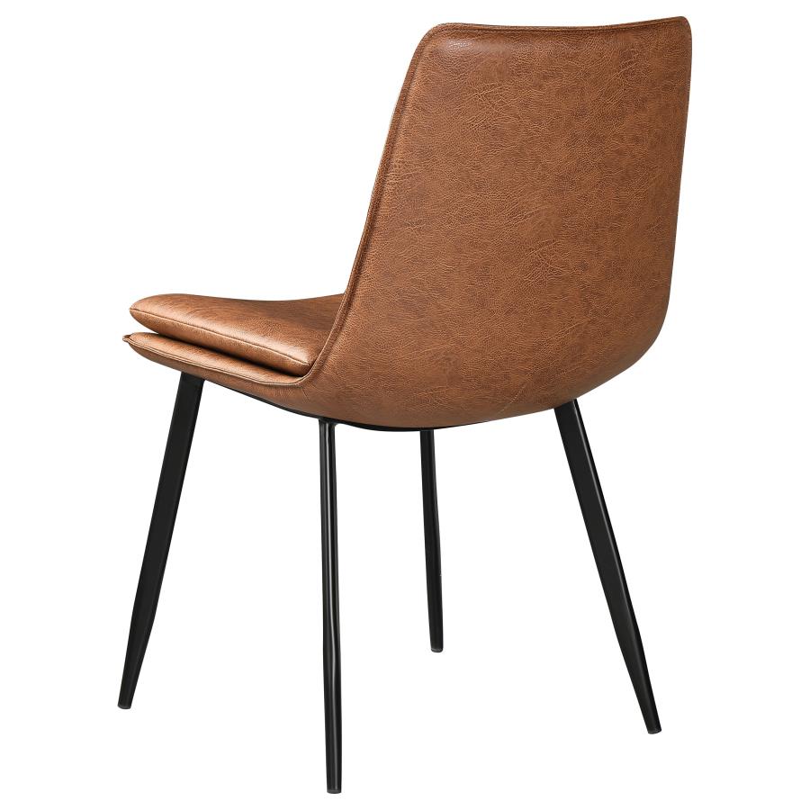 Markley Brown Faux Leather Chair
