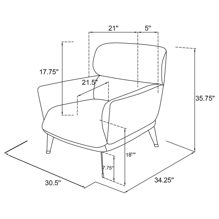Sunset Blue Accent Chair