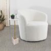 Pandora White Accent Chair