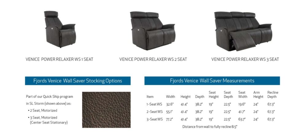 Fjords Venice Wall Saver Recliner