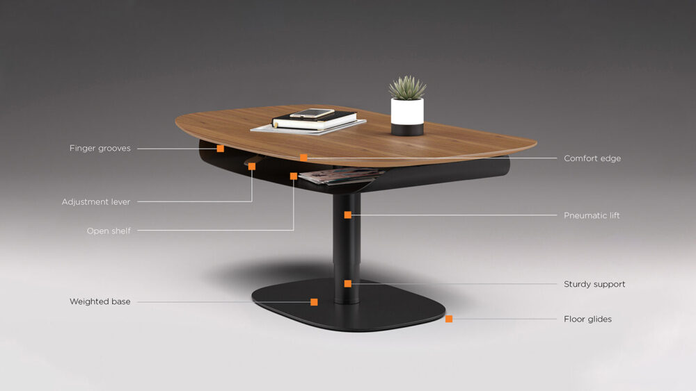 Soma Lift Coffee Table by BDI