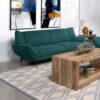 Artur Upholstered Sofa Teal Blue