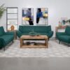 Artur Two-seater Loveseat Teal Blue