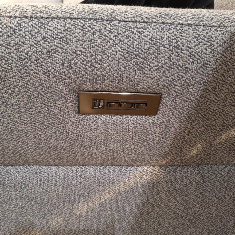 Clayton Reclining Sofa Light Grey