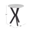 Barton Round End Table