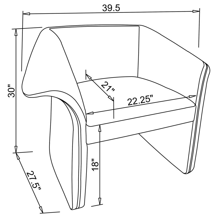 Clara Modern Armchair Honey