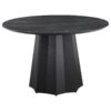 Black Faux Marble Dining Table