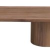 Modern All-Wood Oval Top Cocktail Table