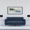 Celeste Curve Blue Sofa