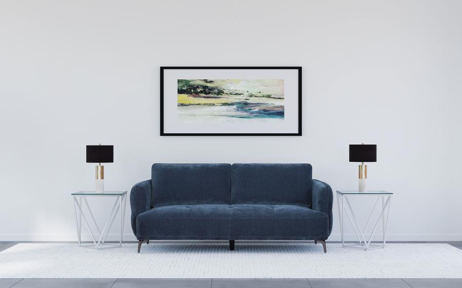 Celeste Curve Blue Sofa