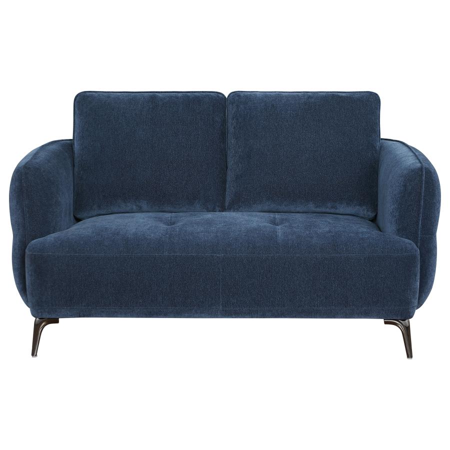 Celeste Curve Blue Loveseat