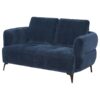 Celeste Curve Blue Loveseat