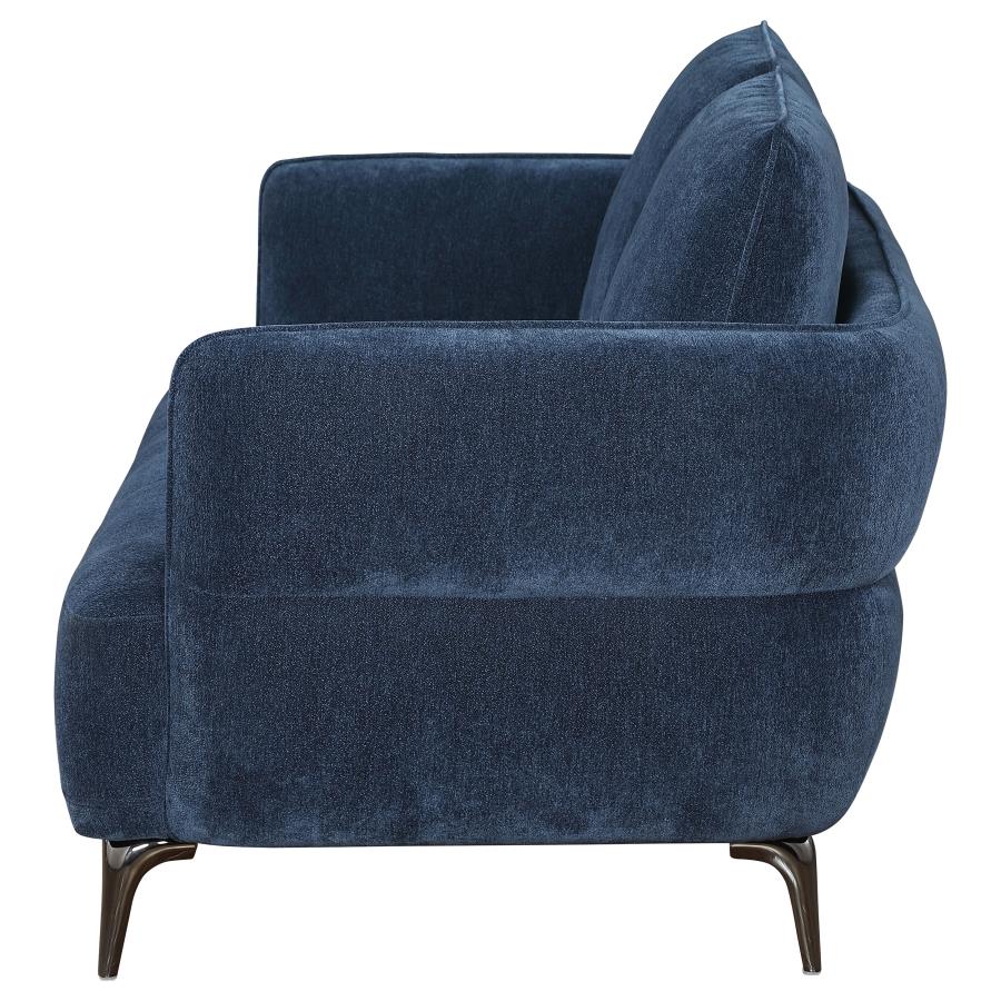 Celeste Curve Blue Loveseat