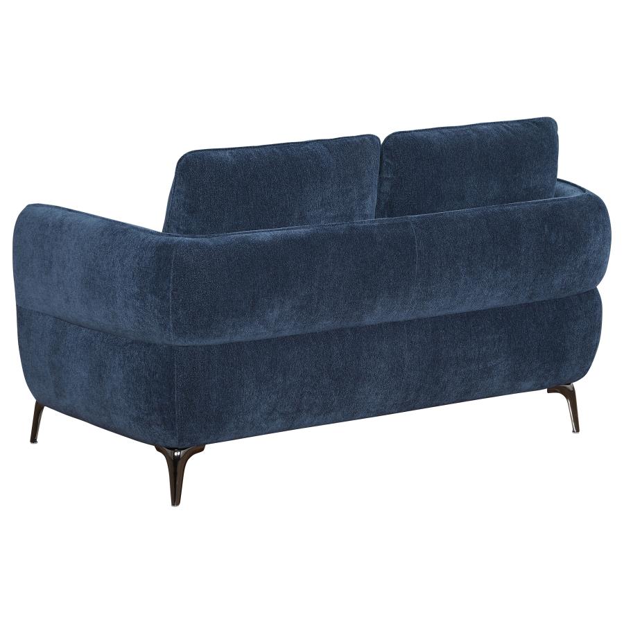 Celeste Curve Blue Loveseat