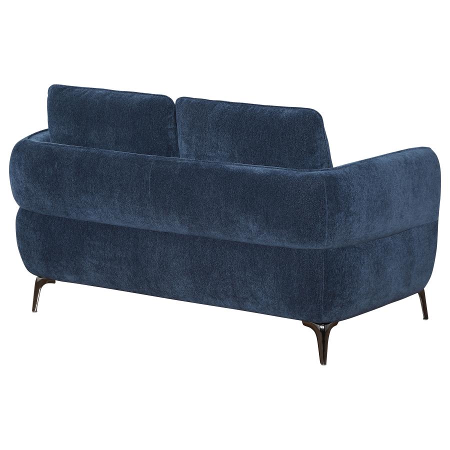 Celeste Curve Blue Loveseat
