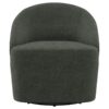 Harper Swivel Accent Chair in Hunter Green
