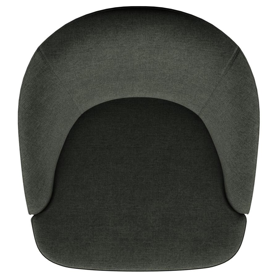 Harper Swivel Accent Chair in Hunter Green