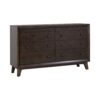 Chandra 6-Drawer Rectangular Dresser Brown