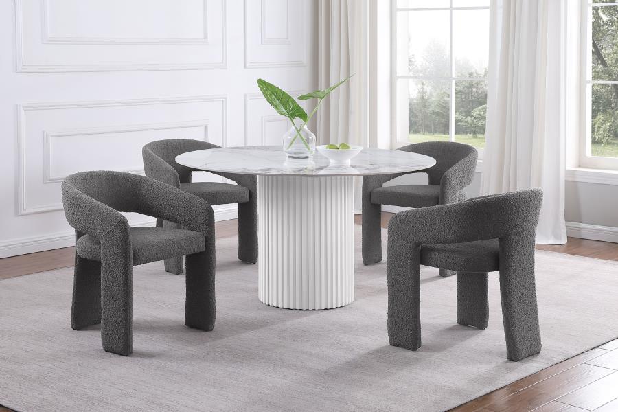 Arco Bouclé Dining Chair