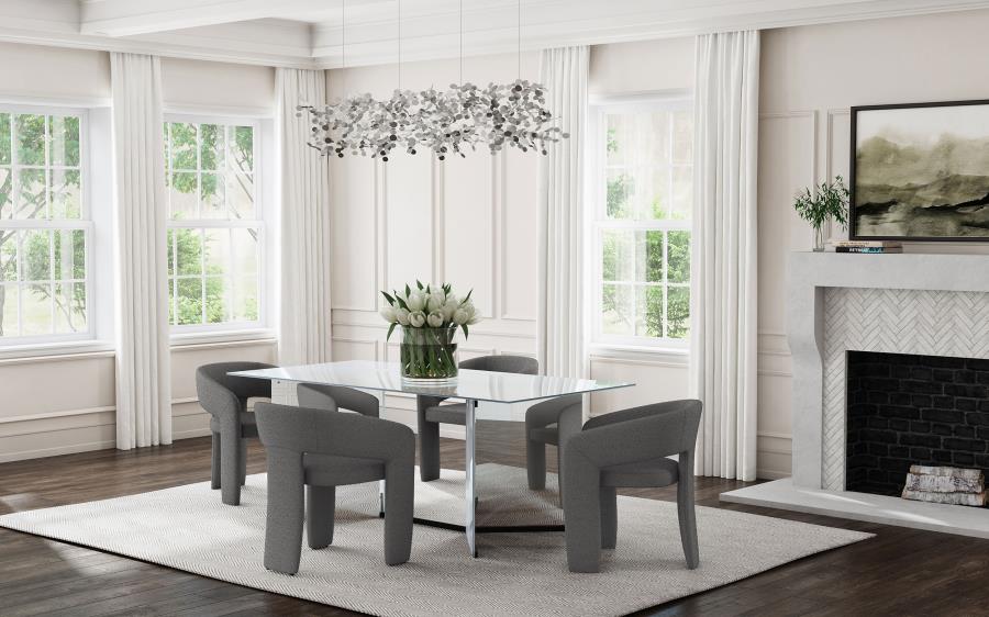Arco Bouclé Dining Chair