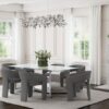 Arco Bouclé Dining Chair