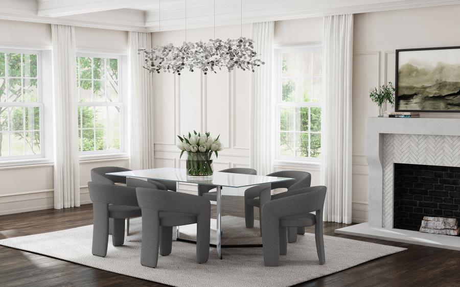 Arco Bouclé Dining Chair