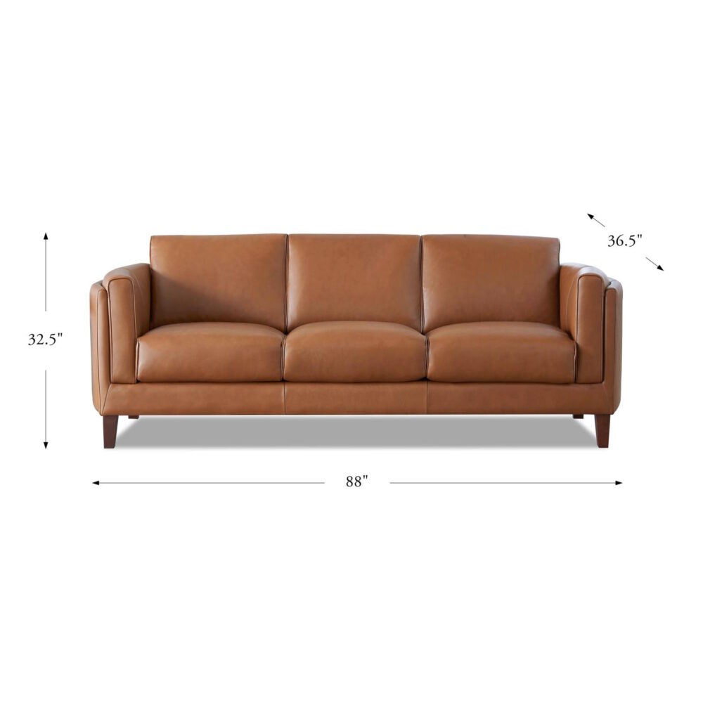 Maui Sofa Nutmeg Top Grain