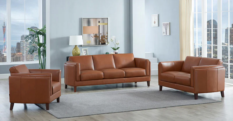 Maui Sofa Nutmeg Top Grain