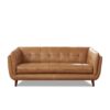 Solana Sofa in Cinnamon Brown Leather