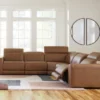 Premium Leather Power Reclining Sectional