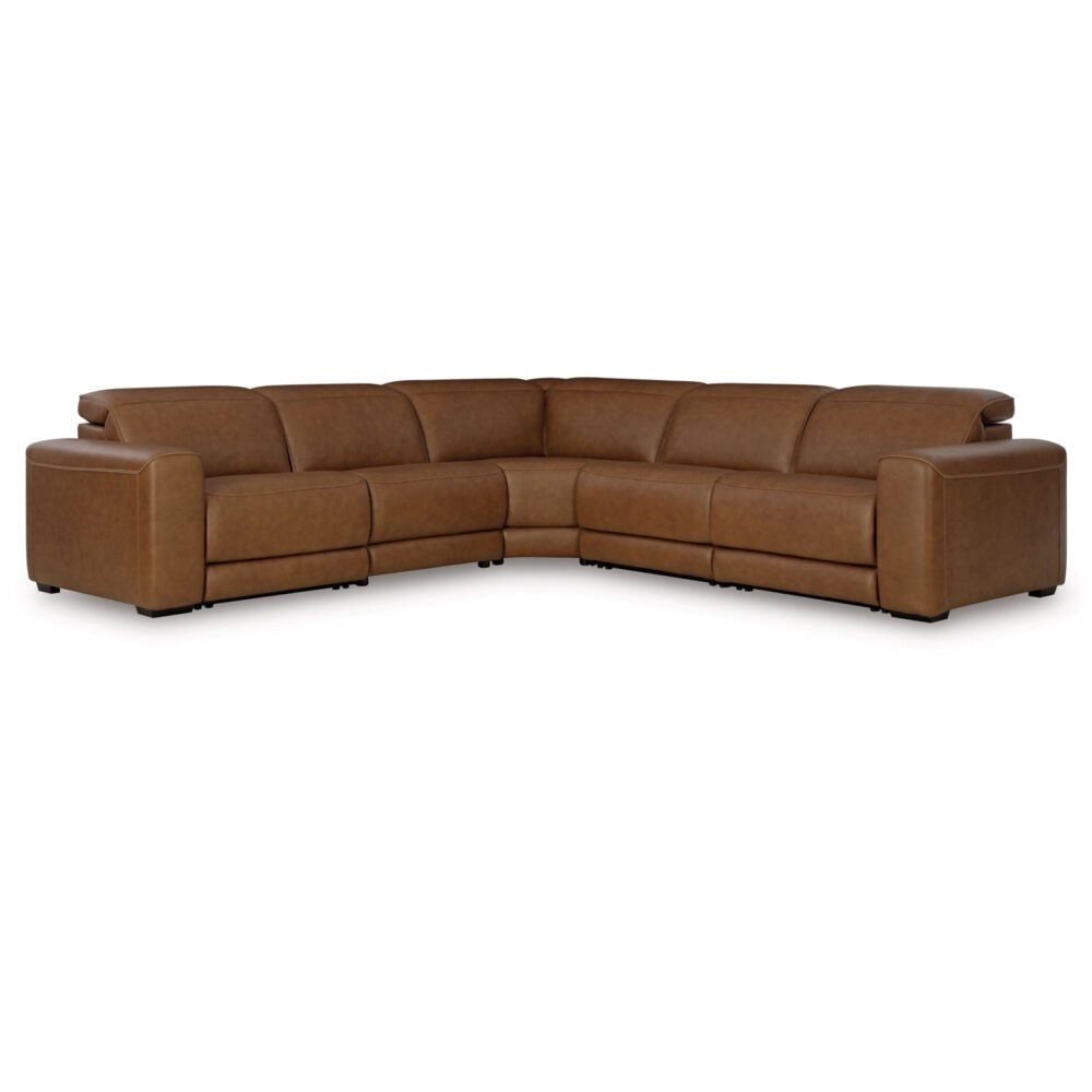 Premium Leather Power Reclining Sectional