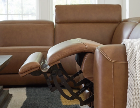 Premium Leather Power Reclining Sectional