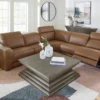 Premium Leather Power Reclining Sectional